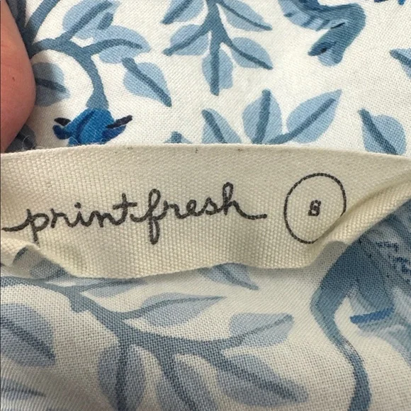 Printfresh Flamenco long sleeve Pajama Set in blue size small NEW - Picture 8 of 9